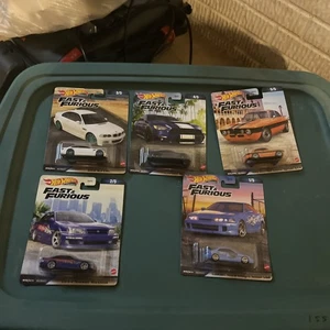Hot Wheels 2023 Premium Fast & Furious Metal Car Model Complete Set of 5 - Picture 1 of 4