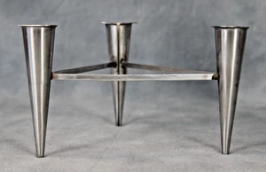 Rare Pierre Forsell Gense Sweden Modernist Triangular Candelabra Candle Stick - Foto 1 di 6