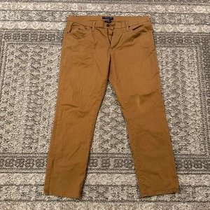 US Polo Assn Uomo 38x30 Marrone Dritto Activate Elasticizzato Pantaloni Casual - Foto 1 di 7