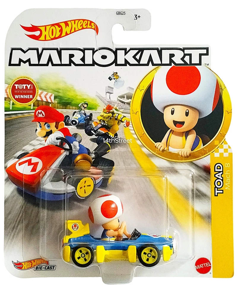 Mario Kart Hot Wheels - Sapo - Mach 8 Foto 1 de 1