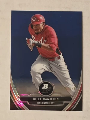 Billy Hamilton 2013 Bowman Platinum Blue Refractor/299 Rookie Foto 1 de 2