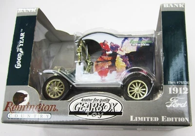 1999 Gearbox 1912 Ford Model T Diecast Bank Remington Country HUNTERS BOAT New - Image 1 of 3