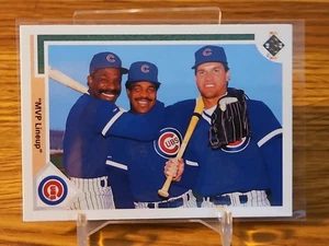 1991 MLB Upper Deck 'MVP Lineup' | Ryne Sandberg, Dawson, & Bell | #725 - Picture 1 of 2