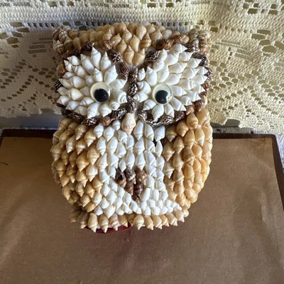 Beautiful Sea Shell Owl - Made in Philippines - Image 1 of 3