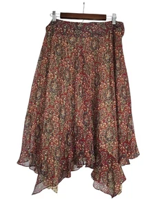 Pañuelo Boho Vintage Años 90 Y2k Anne Klein 100% Seda Talla 14 - Imagen 1 de 12