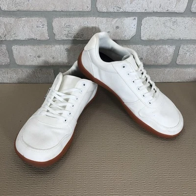 Whitin Barefoot Shoes Women's 41 US 10-10.5 White Canvas Zero Drop Sole Comfort - Image 1 of 4