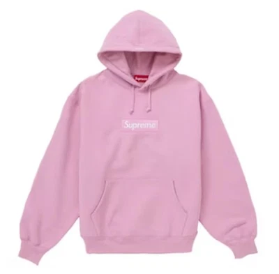 Felpa con cappuccio Supreme Pink Box Logo (FW24) - Large - Immagine 1 di 4