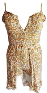 Art Class (Target) Girls XL (14/16) Floral Romper Jumpsuit White Yellow Pink... - Picture 1 of 9