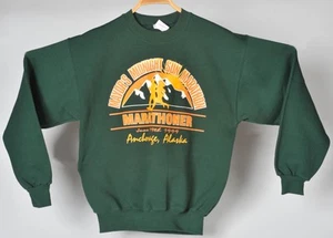 Anchorage Alaska Mayor's Midnight Sun Marathoner Sweatshirt 1999 Erwachsene M grün - Bild 1 von 4