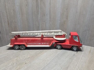 1960's Nylint Fire Dept #6 Aerial Revolving Hook & Ladder Turbo Power Semi Truck - Picture 1 of 19
