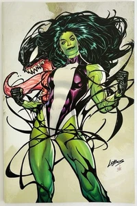 Sensacional She-Hulk #1 Villalobos Exclusiva Variante Virgen Venomizada 2023 - Imagen 1 de 7
