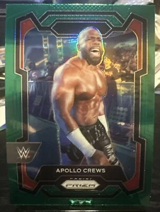 Apollo Crews 2024 Panini Prizm WWE Green Prizm Blaster Exclusive - Picture 1 of 2