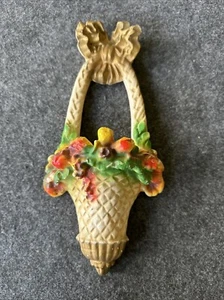 Vintage KREIDEWARE 1930ER WAND BLUMENKORB 12 1/2"" PFLANZER Shabby Chic - Bild 1 von 24