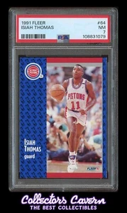 1991 Fleer #64 Isiah Thomas PSA 7 (NM) - Picture 1 of 2