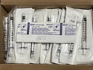 General Purpose Syringe BD Luer-Lok 1 mL Luer Lock Tip (Pack of 10) #309628 - Picture 1 of 1