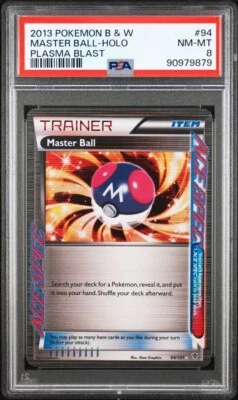 2013 Pokémon TCG Master Ball Ace Spec Holo Ultra Rare 94/101 PSA 8 NM-Mint - Image 1 of 4
