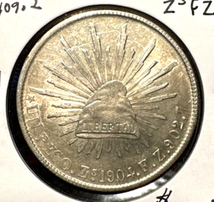 México 1904 ZsFZ peso KM 409,2 unc - Imagen 1 de 2