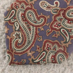Cravatta Claybrooke blu paisley 100% seta 4" - Foto 1 di 7