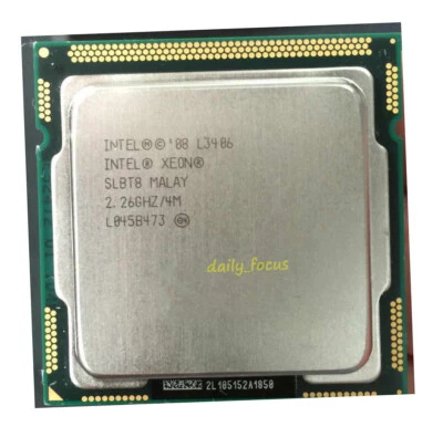 Intel Xeon L3406 2.26 GHz LGA1156 2 cores 4 threads SLBT8 CPU Processor 4 MB - Image 1 of 4