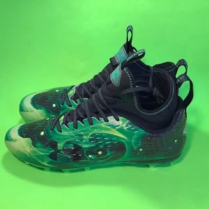 New UNDER ARMOUR Locked Down Men’s Football Cleats Shoes Size 13 Green w/Black - Picture 1 of 12
