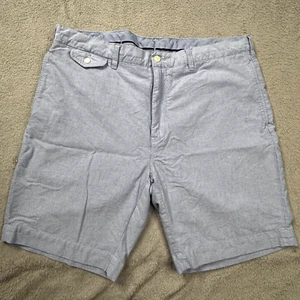 Polo Ralph Lauren uomo corta taglia 38 (38 pollici) x 9 pollici) Frontale piatto blu - Foto 1 di 8
