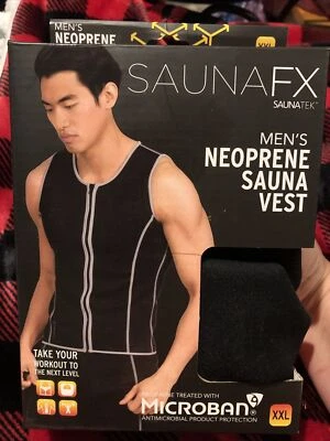 SAUNAFX Men's Neoprene Sauna Vest Size XL New in Box - Image 1 of 2
