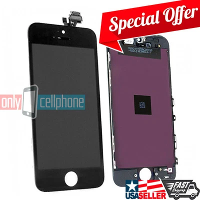 Black OEM LCD Display Touch Screen Digitizer Assembly Repair Part for iPhone 5 - Image 1 of 4
