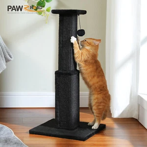 PAWZ Road 32" Large Ultimate Cat Scratching Post with Woven Sisal Base Ball Toys - Picture 1 of 38