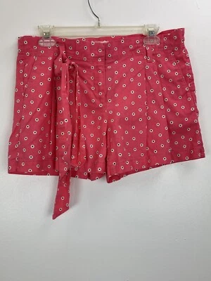 Pantalones cortos Ann Taylor LOFT para mujer talla 4 puntos punteados mezcla de lino tiro medio Foto 1 de 4