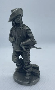 Franklin Mint Pewter Metal vtg toy soldiers of world 1635 French Kings Musketeer - Picture 1 of 3