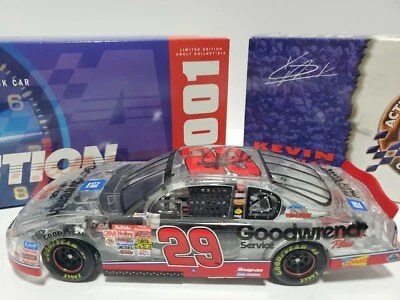 2001 Kevin Harvick #29 Goodwrench Service Plus Monte Carlo Clear 1/24 autograph - Image 1 of 4