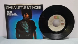 Cliff Richard- Give a Little Bit More 45 RPM Vinyl Record LP with Picture Sleeve - Picture 1 of 2