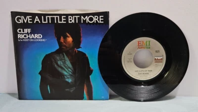 Cliff Richard- Give a Little Bit More 45 RPM Vinyl Record LP with Picture Sleeve - Image 1 of 2