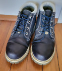 Timberland Navy Blue Genuine Leather 27343 7840 Waterproof Short Boots Size 10
