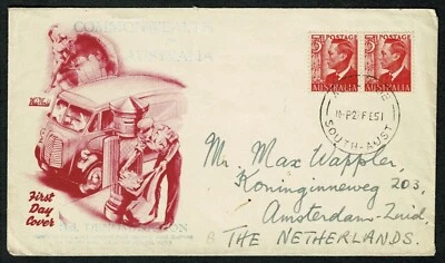 SG22 AUSTRALIA 1951 FDC 3d denomination due to revised postal fees - Image 1 of 2
