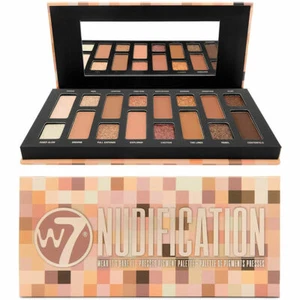 W7 Cosmetics Nudification Pressed Pigment Palette - Eyes Eyeshadow Bronze Shadow - Picture 1 of 1