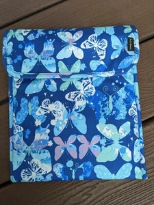 LL Bean 🦋 Ipad E-Reader Padded Device Tablet Protective Case 🦋 Blue Butterfly - Picture 1 of 6