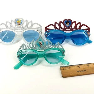 EUC DISNEY Lot Of 3 Girl Kids Toddler Sunglasses Cinderella, Elsa, Snow white - Picture 1 of 6