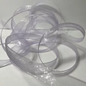 Sheer Organza Ribbon Light Purple 3/8" x 60' Nicole & Co. Nylon (1) Roll - Picture 1 of 12
