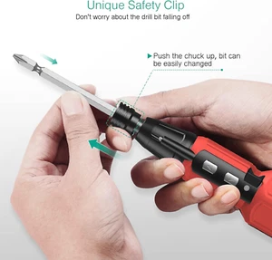 Mini Electric Screwdriver, Cordless Electric Screwdriver, 12 in 1 Rechargeabl... - Picture 1 of 8