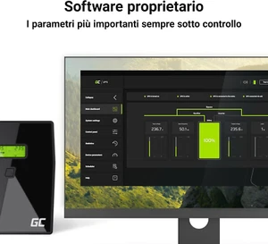 Gruppo Di Continuità UPS Potenza 2000VA (1200W) 230V Alimentatore Protezione ... - Photo 1/12