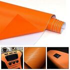 Orange Carbon Fiber Vinyl Car Wrap Sticker Interior Accessories Panel Film 50x12