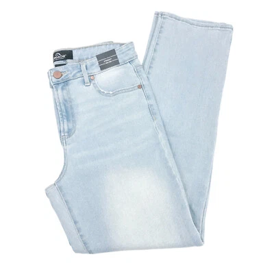 Jordache Womens Size 6 High-Rise Straight Jeans Pockets Bleach - Image 1 of 4