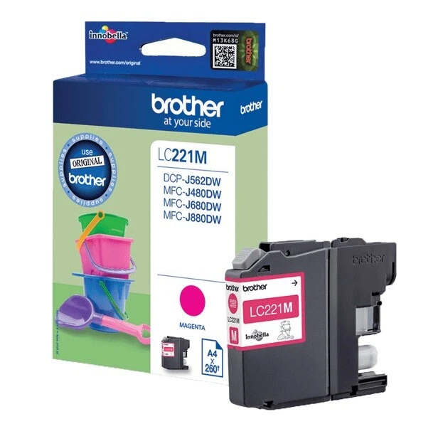 Brother Lc-221m D'origine Magenta Lc221m