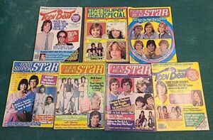 Teen Beat Star Magazine Lot Of 7  1976/77/78 Travolta Donnie & Marie Dhaun Cassi