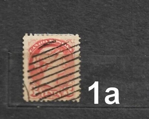 Canada #37 Small Queen Single F/VF Used Hinged - Picture 1 of 2