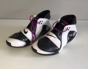 Nike Hombres Vuelo Molino de Viento Talla 6.5 Reino Unido Negro/Púrpura Zapatos de Baloncesto 318112-001 - Imagen 1 de 12