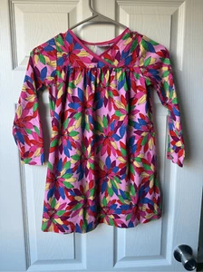Hanna Andersson Size 120 Dress Pink Floral Long Sleeve Barbie Valentine's Day - Picture 1 of 3