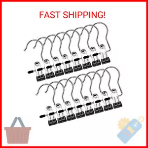 Boot Hangers Clips, 16 Pack Laundry Hooks Hanging Clips Clothes Pins Closet Hang - Picture 1 of 1