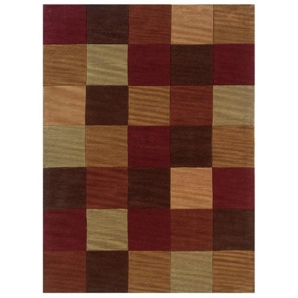Alfombra acolchada a mano Hawthorne Collection 5' x 7' en beige y salvia Foto 1 de 1